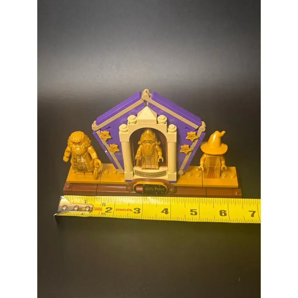 LEGO Harry Potter 20th Anniversary gold figures - set of 3 with stand 76391